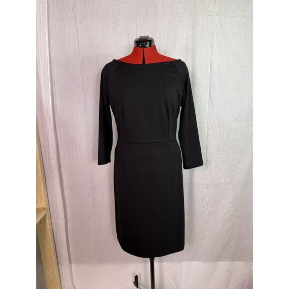 Old Navy Dresses & Skirts - Old Navy Dress Womens Size L Black Long Sleeve Pullover Knee Length D858